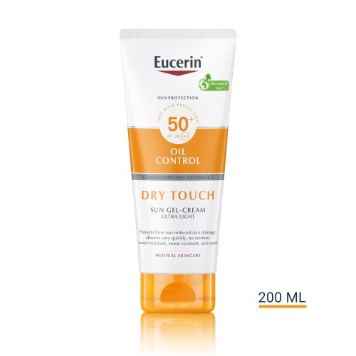 EUCERIN SUN oil control dry touch napozó krém testre FF50+ 200 ml