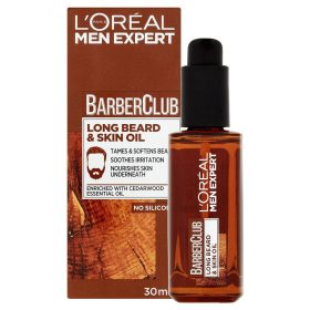 L'ORÉAL Paris Men Expert Barber Club szakállápoló olaj hosszú szakállra 30 ml   L'ORÉAL Paris Men Expert Barber Club szakállápoló olaj hosszú szakállra 30 ml