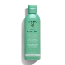 APIVITA JUST BEE CLEAR pórusösszehúzó mélytisztító lotion 200 ml   APIVITA JUST BEE CLEAR pórusösszehúzó mélytisztító lotion 200 ml