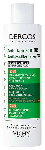 VICHY DERCOS 2in1 sampon és balzsam korpásodás ellen, minden hajtípusra 200 ml
