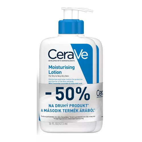 CERAVE hidratáló bőrápoló tej 2 x 473 ml