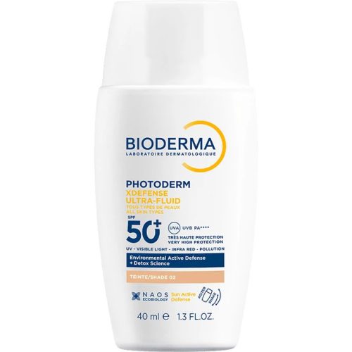 BIODERMA PHOTODERM XDEFENSE 02 SPF50+ ultra-fluid színezett - világos 40 ml