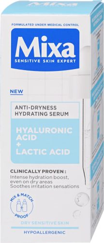 MIXA Anti Dryness arcszérum hyaluronsavval és tejsavval 30 ml