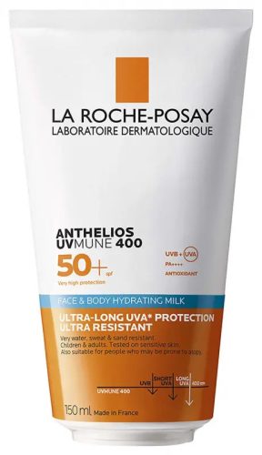LA ROCHE-POSAY ANTHELIOS UVMUNE400 SPF50+ hidratáló tej arcra és testre 150 ml