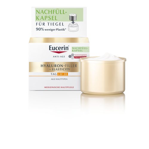 EUCERIN HYALURON-FILLER + ELASTICITY bőrtömörséget regeneráló nappali arckrém SPF30 utántöltő 50 ml