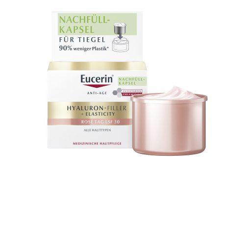 EUCERIN HYALURON-FILLER + ELASTICITY nappali arckrém rose SPF30 öko-utántöltő 50 ml