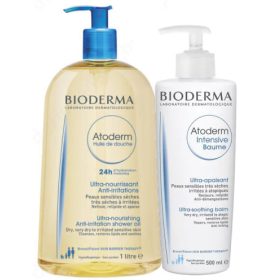 BIODERMA ATODERM olajtusfürdő 1000 ml + ATODERM INTENSIVE nyugtató balzsam 500 ml VIRTUÁLIS   BIODERMA ATODERM olajtusfürdő 1000 ml + ATODERM INTENSIVE nyugtató balzsam 500 ml VIRTUÁLIS