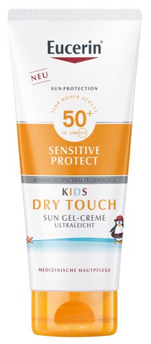 EUCERIN SUN kids sensitive protect dry touch gyereknapozó gél-krém SPF50+ 200 ml