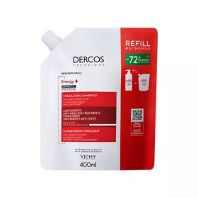 VICHY DERCOS ENERGIÁT ADÓ hajhullás elleni sampon utántöltő 400 ml   VICHY DERCOS ENERGIÁT ADÓ hajhullás elleni sampon utántöltő 400 ml