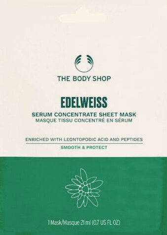 THE BODY SHOP edelweiss szérum koncentrátum fátyolmaszk 21 ml