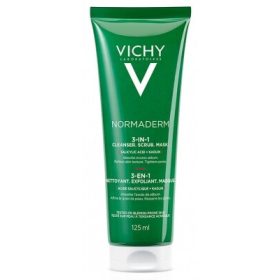 VICHY NORMADERM TRIACTIV 3in1 arctisztító, -radír és -maszk 125 ml   VICHY NORMADERM TRIACTIV 3in1 arctisztító, -radír és -maszk 125 ml