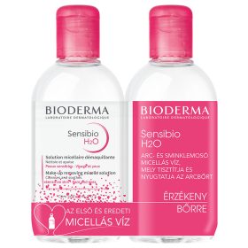BIODERMA MICELLAFESZTIVÁL 2x250 ml SENSIBIO H2O micellás arclemosó intoleráns és érzékeny bőrre 500 ml   BIODERMA MICELLAFESZTIVÁL 2x250 ml SENSIBIO H2O micellás arclemosó intoleráns és érzékeny bőrre 500 ml