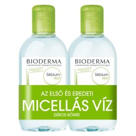 BIODERMA MICELLAFESZTIVÁL 2x250 ml SEBIUM H2O micellás arclemosó zsíros bőrre   BIODERMA MICELLAFESZTIVÁL 2x250 ml SEBIUM H2O micellás arclemosó zsíros bőrre