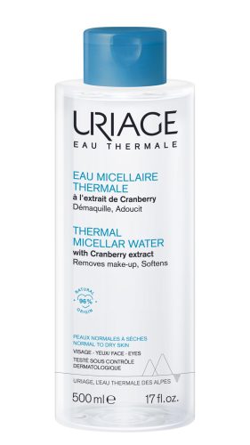 URIAGE TERMÁL MICELLÁS ARC- ÉS SMINKLEMOSÓ normál vagy száraz bőrre 500 ml