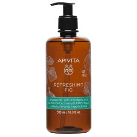 APIVITA TUSFÜRDŐ ECO FRISSÍTŐ FÜGÉVEL ÉS ILLÓOLAJOKKAL 500 ML   APIVITA TUSFÜRDŐ ECO FRISSÍTŐ FÜGÉVEL ÉS ILLÓOLAJOKKAL 500 ML