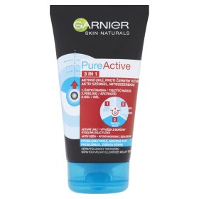   GARNIER Skin Pure Active 3in1 tisztító maszk problémás zsíros bőrre 150 ml