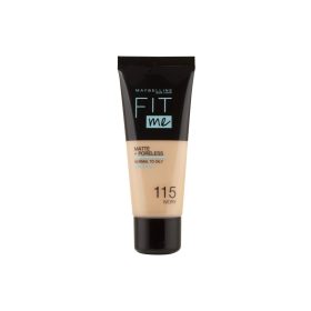   MAYBELLINE Fit Me! Matte+Poreless pórusösszehúzó és mattító alapozó - 115 30 ml