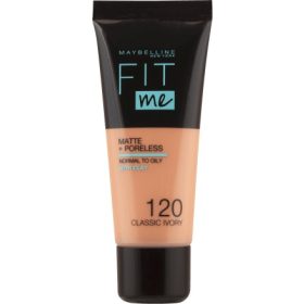  MAYBELLINE Fit Me! Matte+Poreless pórusösszehúzó és mattító alapozó - 120 30 ml