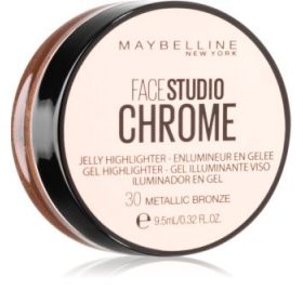   MAYBELLINE Face Studio Chrome Jelly Highlighter gél Highlighter 30 Metallic Bronze 9,5 ml