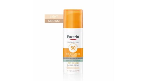 EUCERIN SUN FF50+ oil control krémgél világos 50 ml