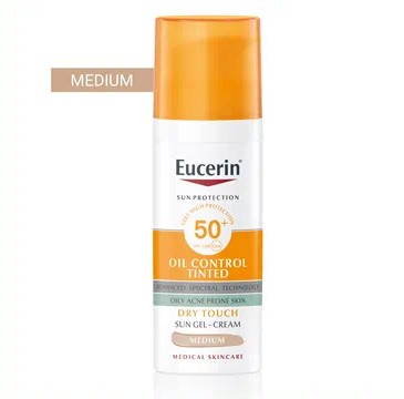 EUCERIN SUN FF50+ oil control krémgél közepes 50 ml